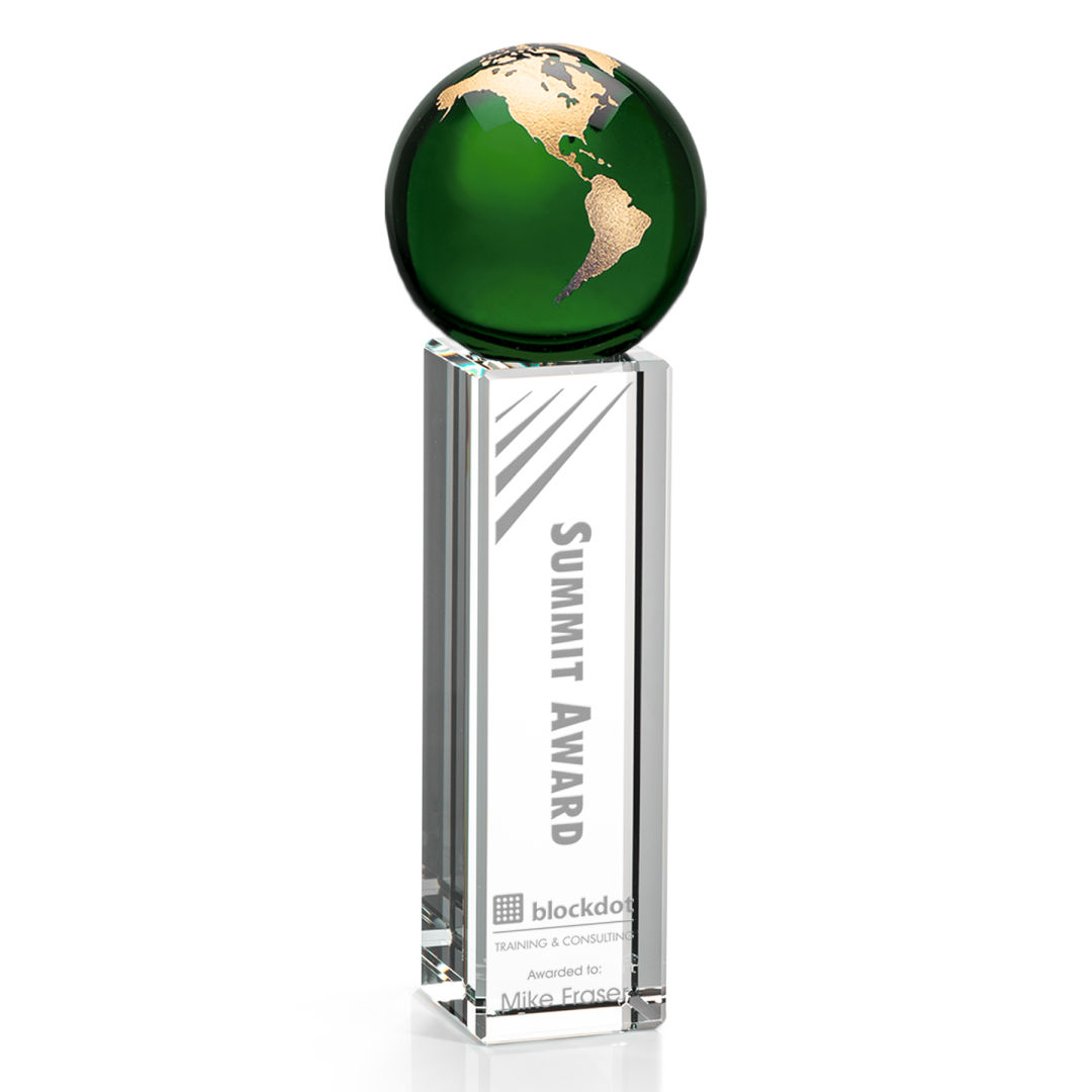Luz Globe Award - Green/Gold 4