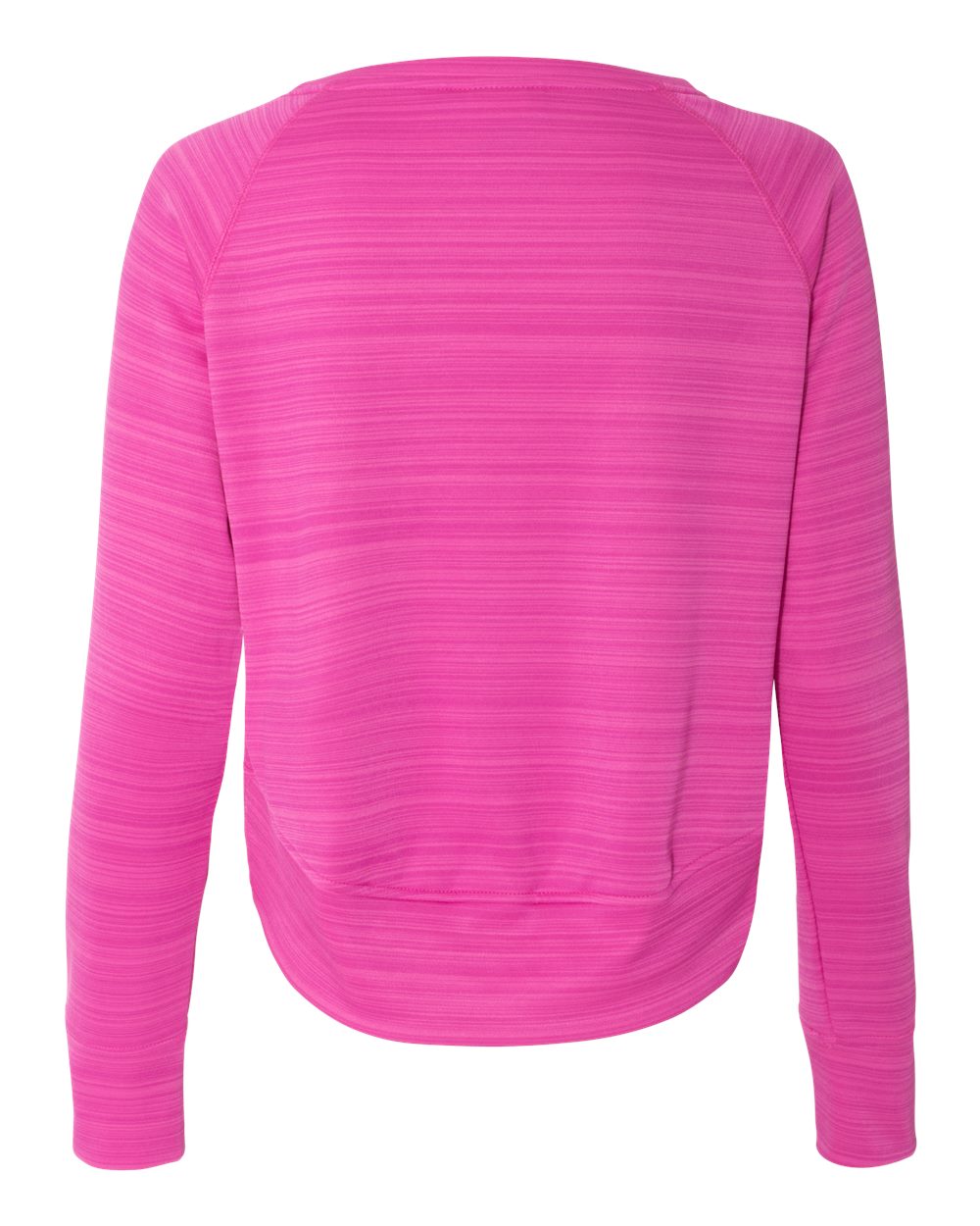 Women's Odyssey Striped Performance Fleece Hi-Low Crewneck Sweatshirt - 8663 4