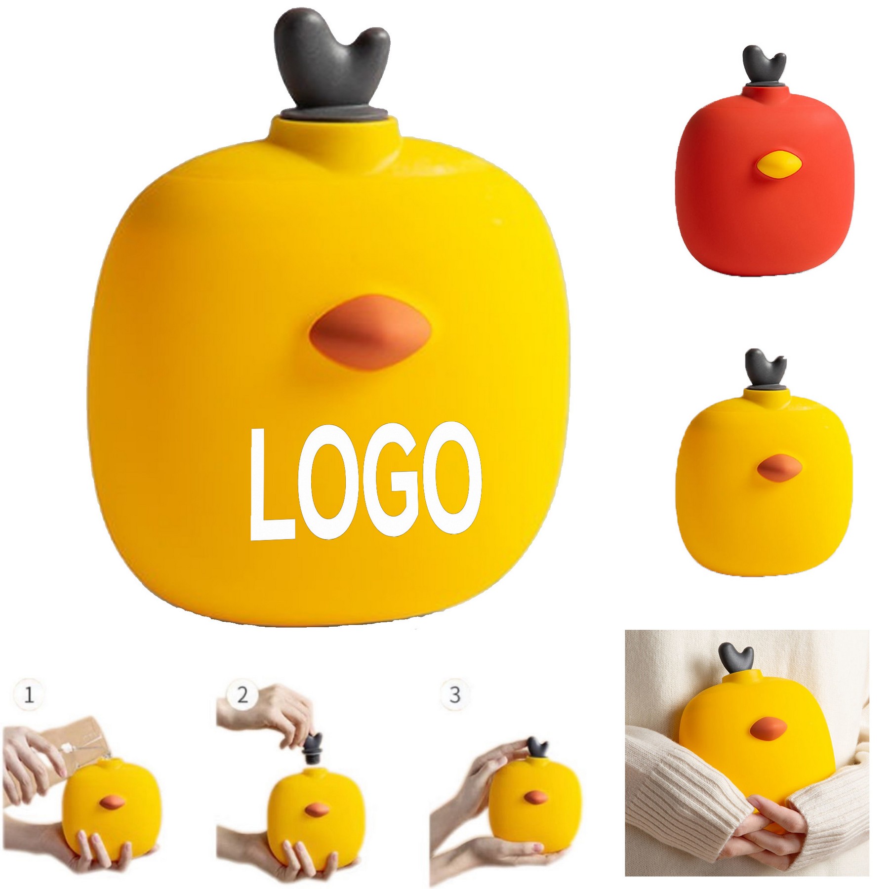 Carrot Silicone Hot Water Bag 1