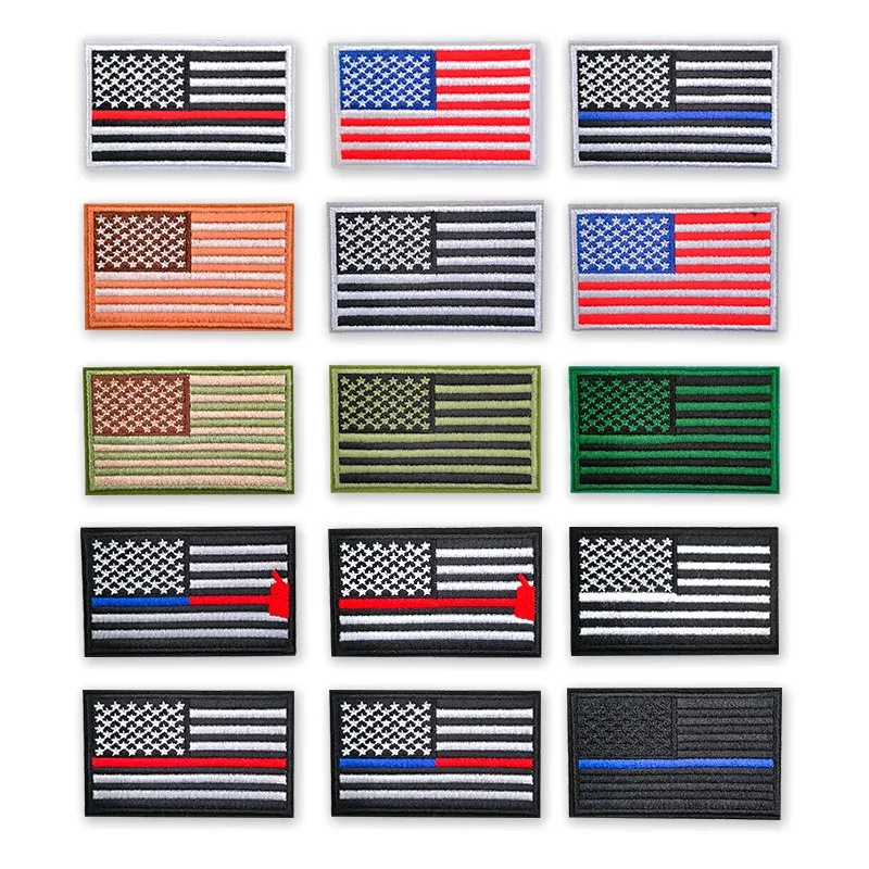 Custom Embroidered USA Flag Patches 5