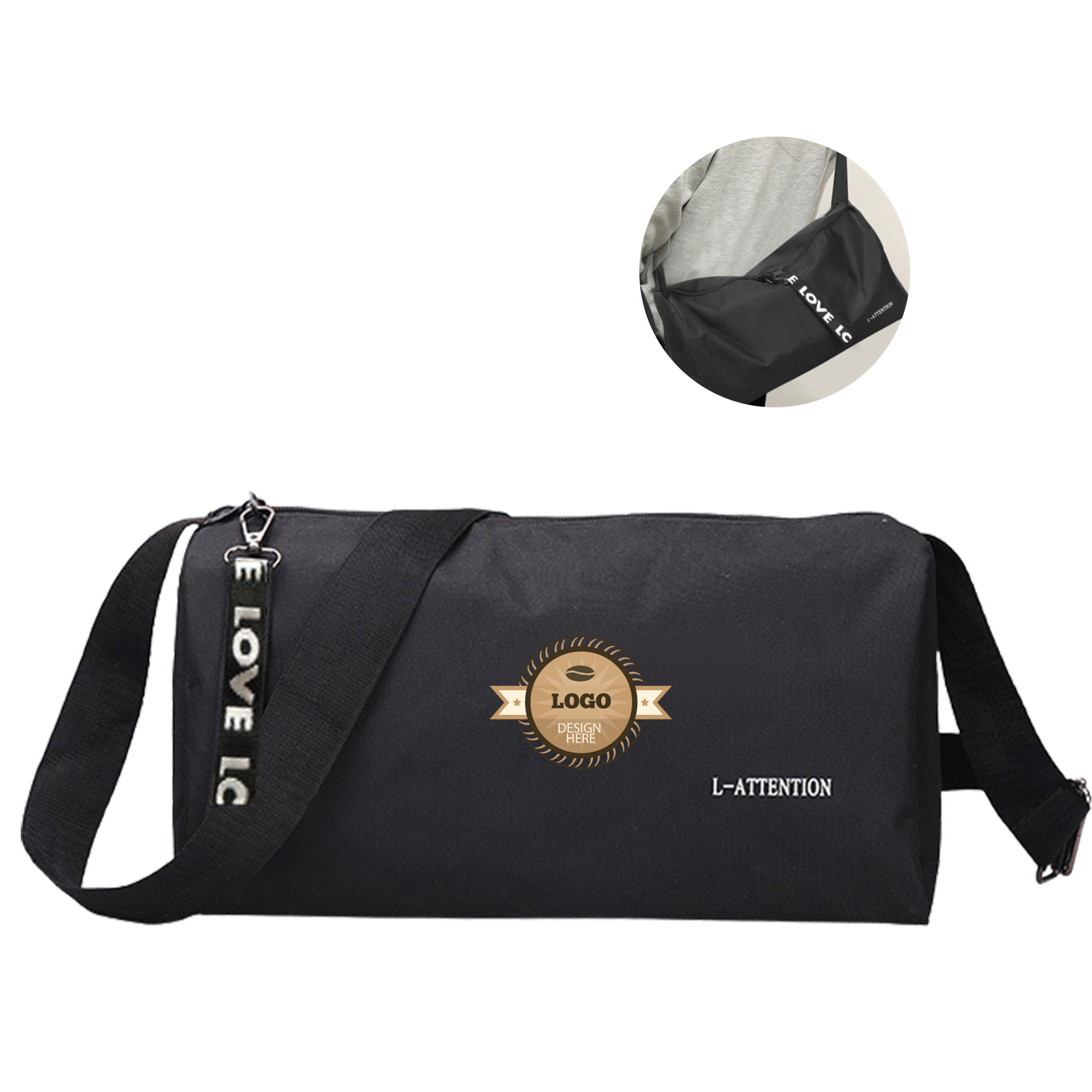 MOQ 50 Lightweight Fitness Sling Bag for Yoga and Travel 3