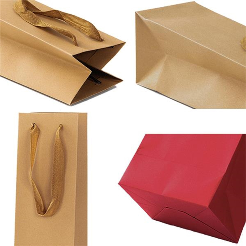 Kraft Paper Wine Tote Gift Bag 3