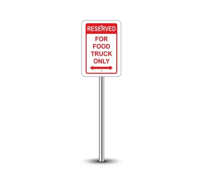 Reflective Truck Parking Only Signs-1ft x 1ft (SQFT) w/Holes 2