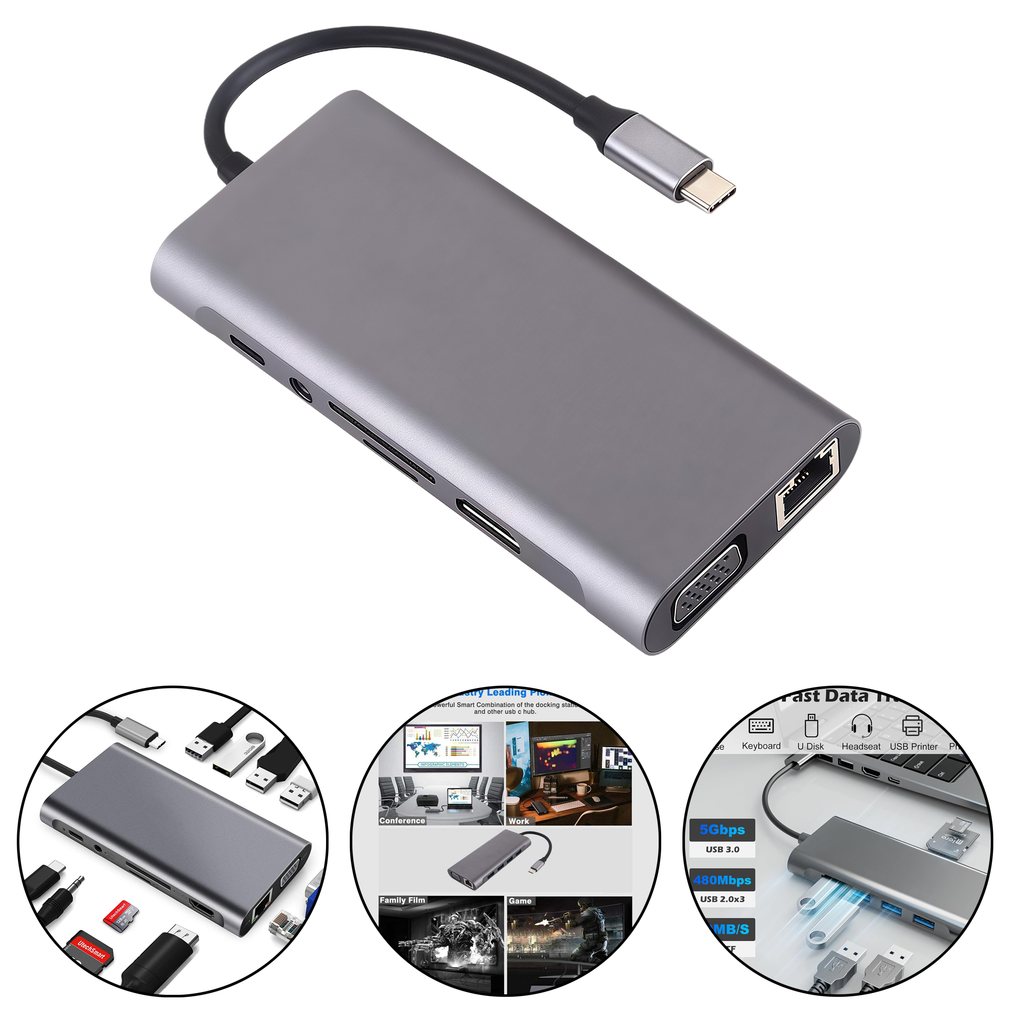 11-in-1 USB-C Hub with HDMI 3