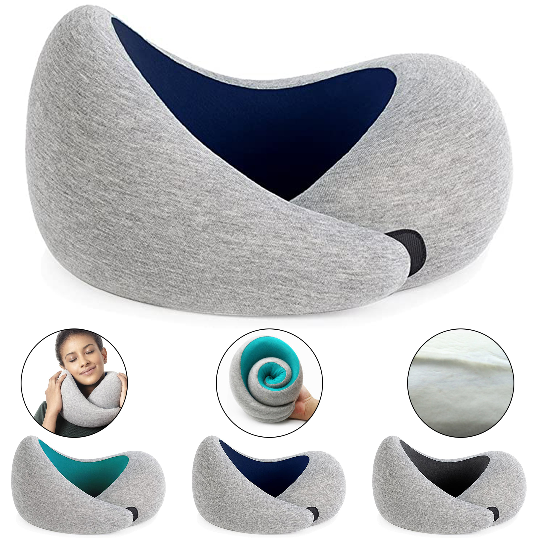 Memory Foam Travel Pillow 2