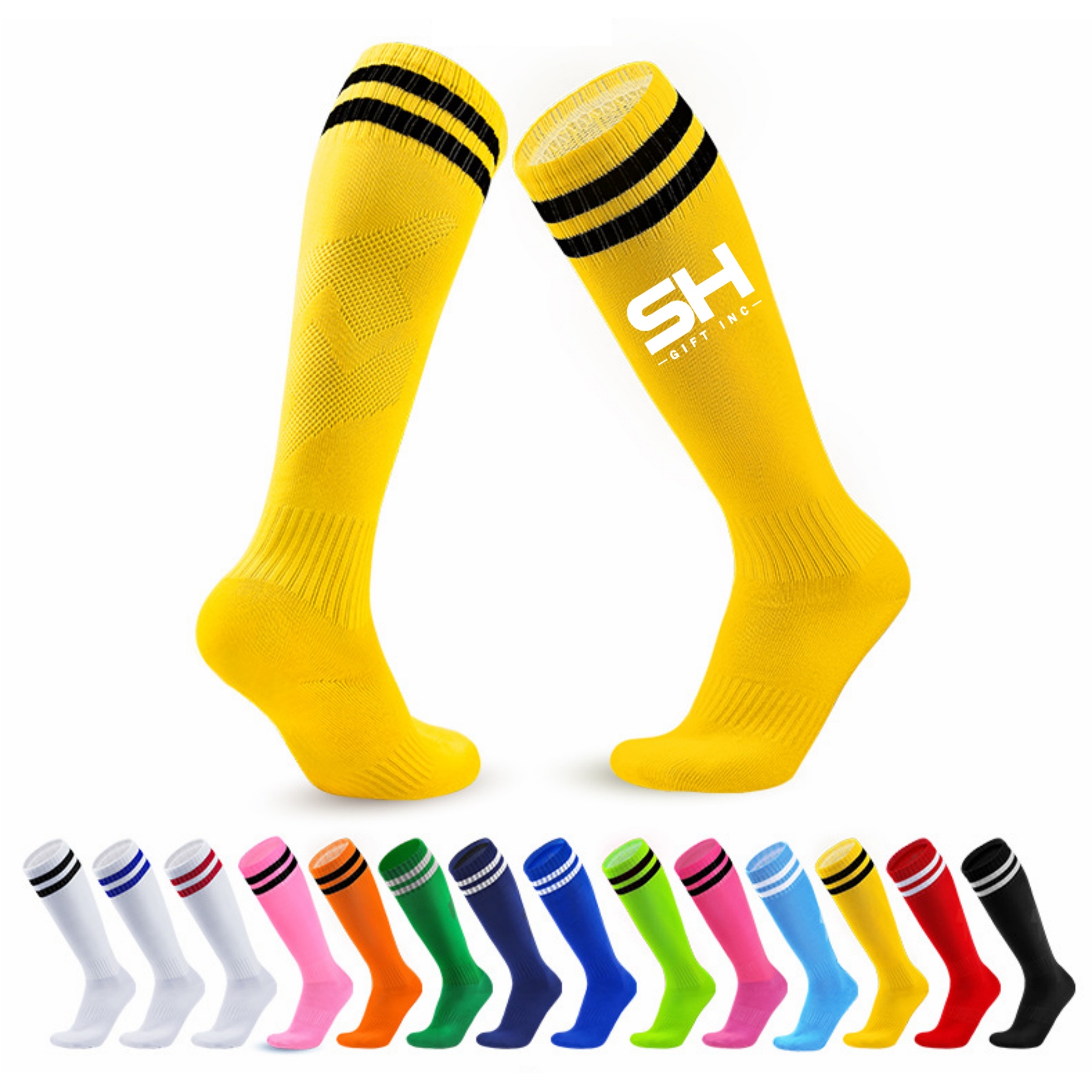 Sports Knee High Socks Calf Compression Athletic Socks 3