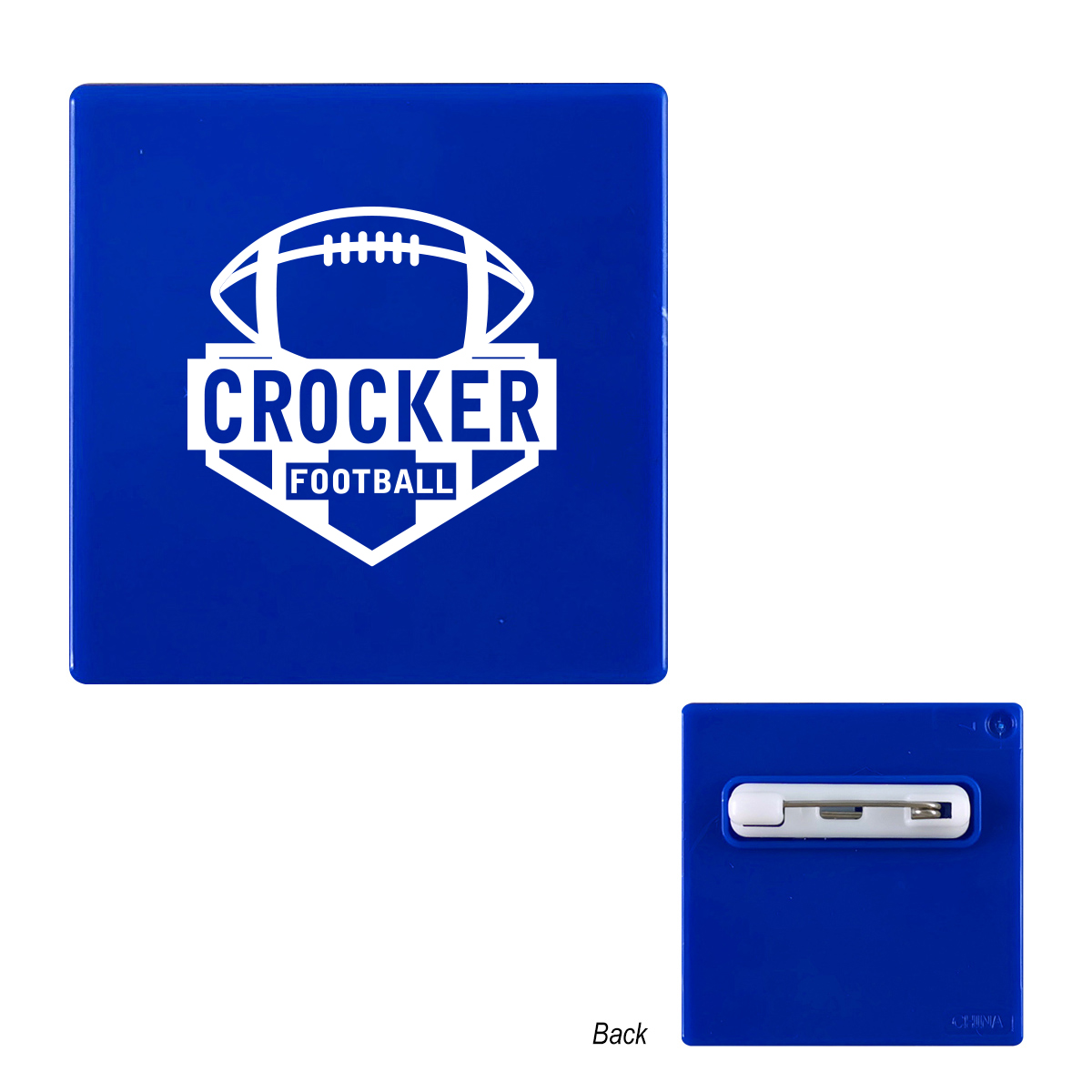 Square Button Pin 4