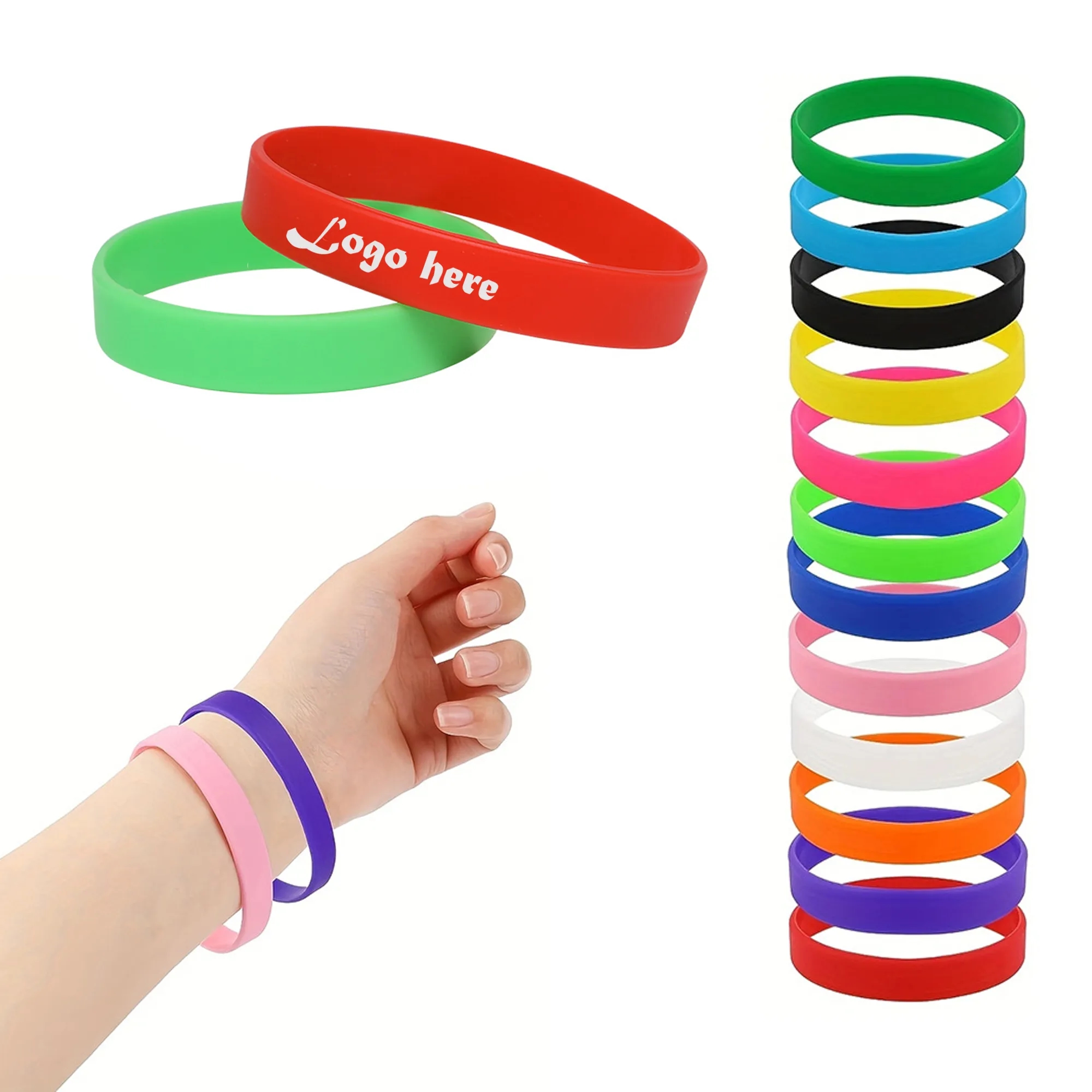 Solid Color Silicone Bracelets 2