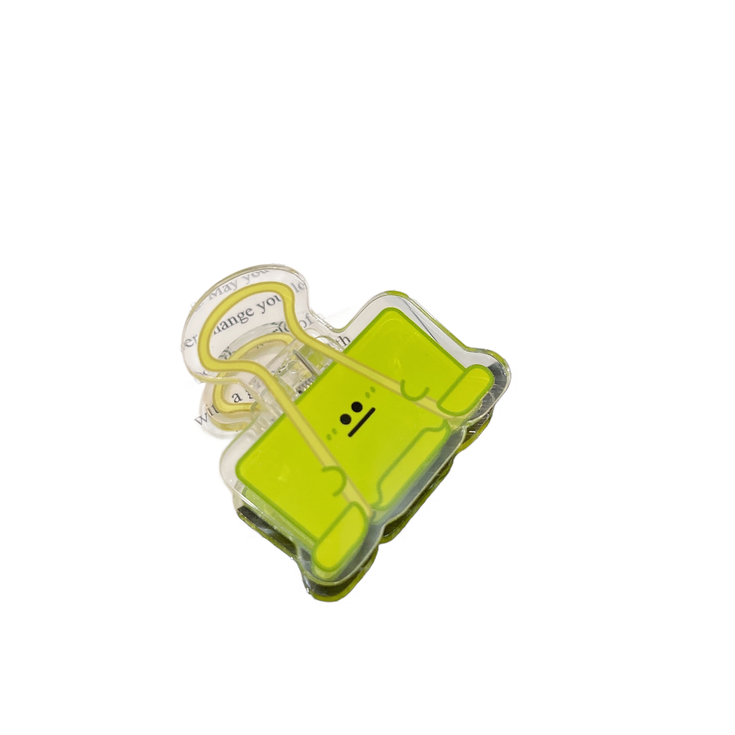 Cartoon Face Acrylic Paper Clip 4