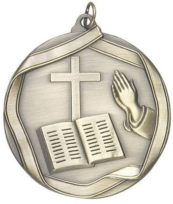 Church Die Cast Medal, 2 1/4" 2