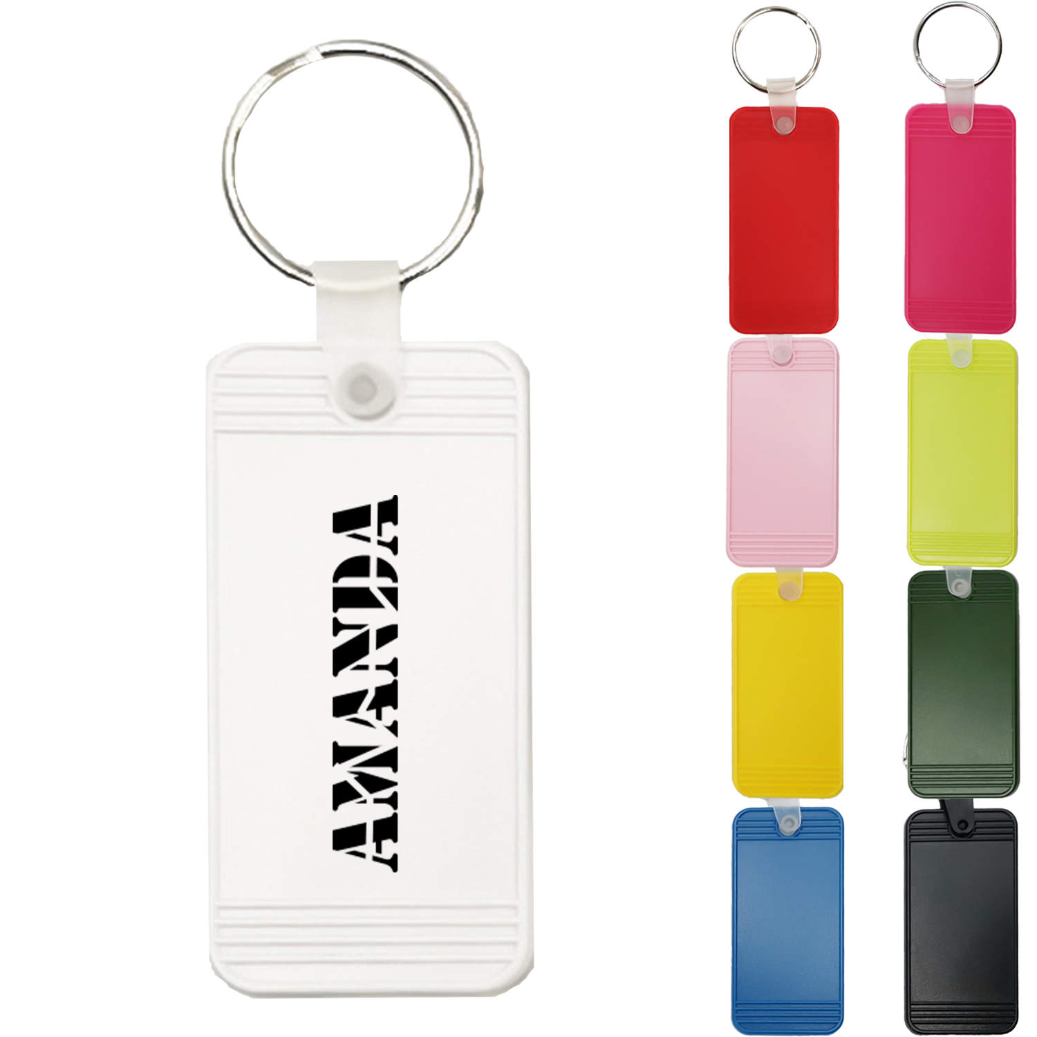 Plastic Vintage Motel Keychains 4