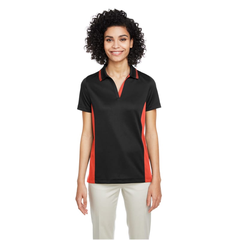 Harriton Ladies' Flash Snag Protection Plus IL Colorblock Polo 2