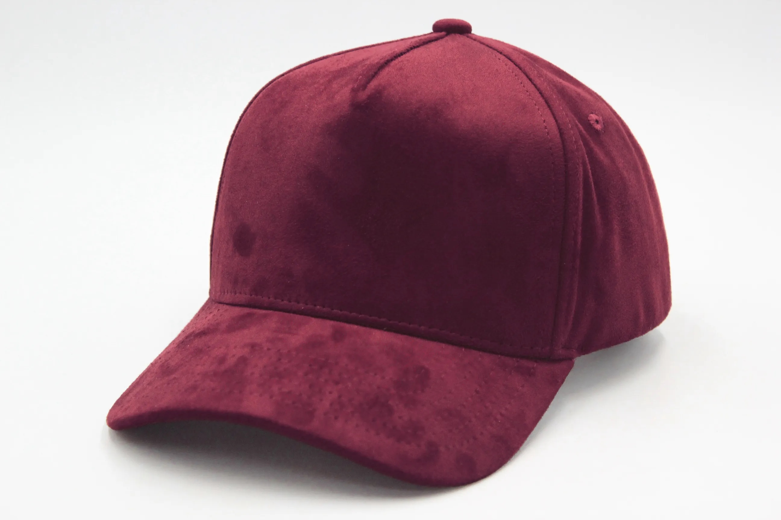 A Frame Suede 5 Panels Baseball Cap Snapback