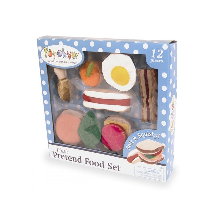 Breakfast & Lunch Plush Food Sets - 12 Pieces 1