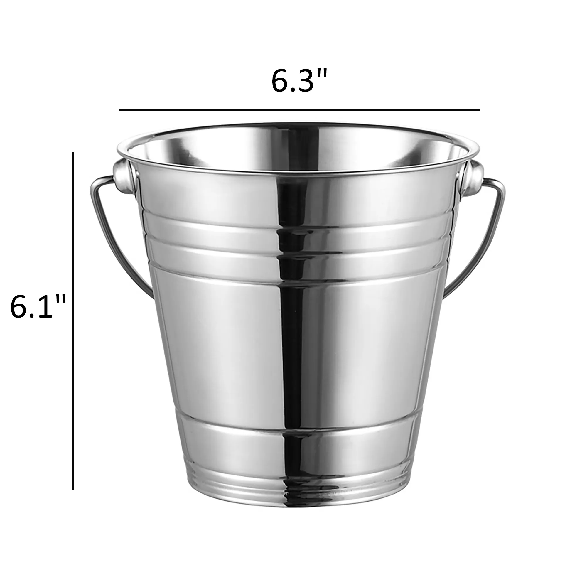 2L Stainless Steel Champagne Ice Bucket Home Bar Accessories 4