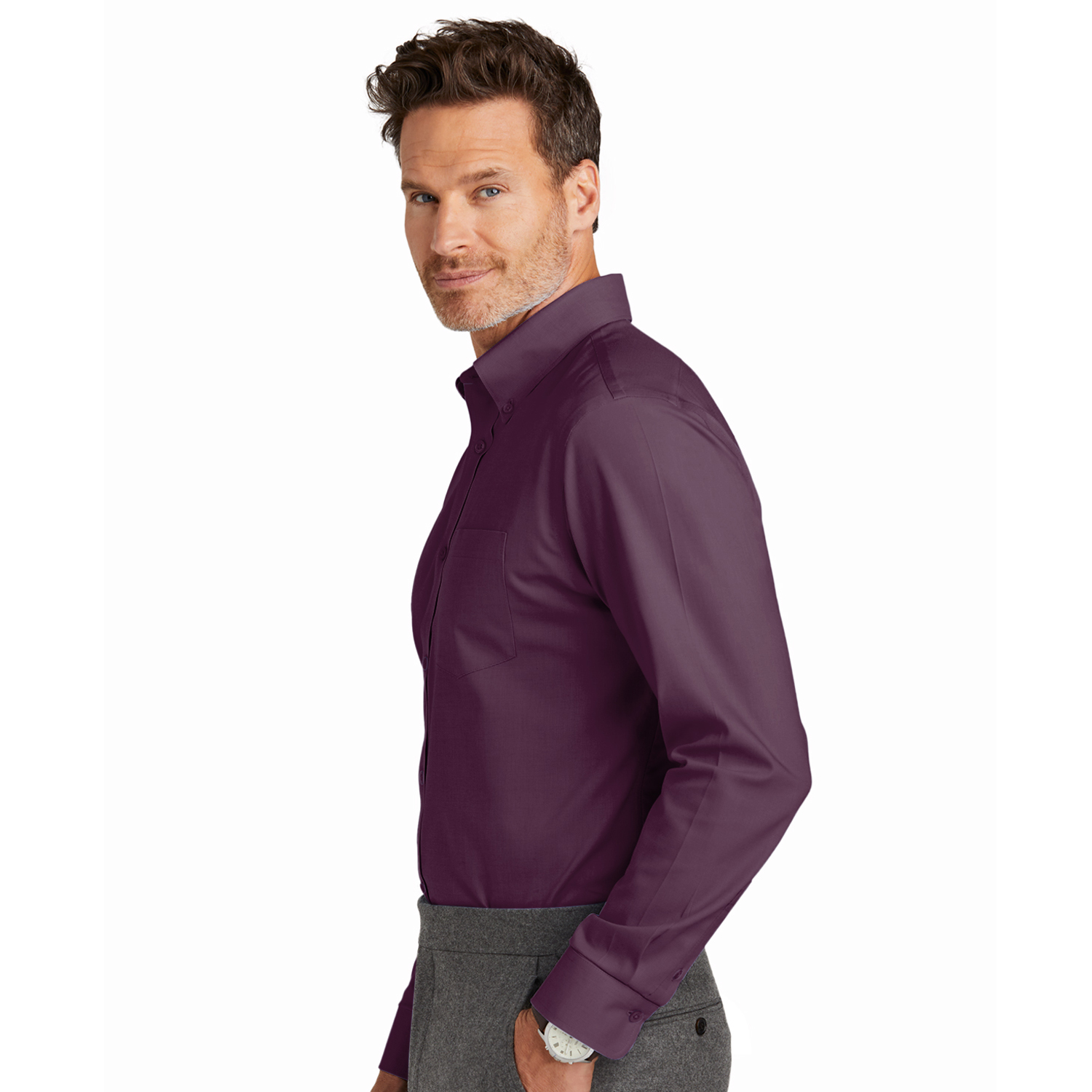 Brooks Brothers® Wrinkle-Free Stretch Nailhead Shirt 5