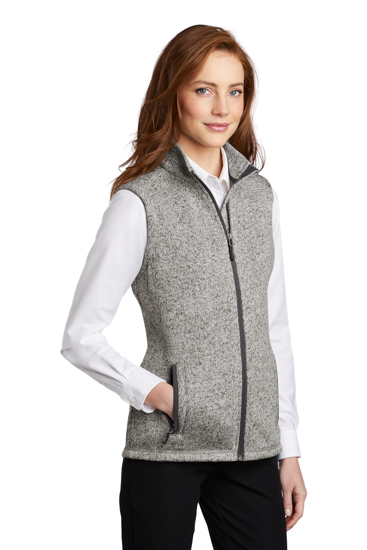 Port Authority Women's Sweater Fleece Vest L236 6