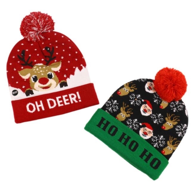 LED Knitted Christmas Beanie 4