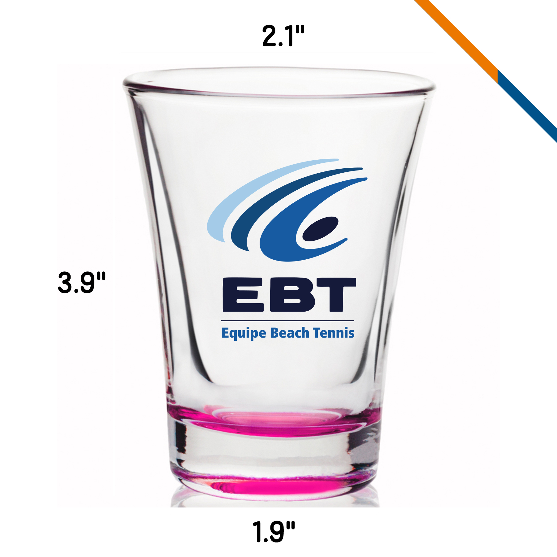 Jemima Shot Glasses - 2 OZ. 2