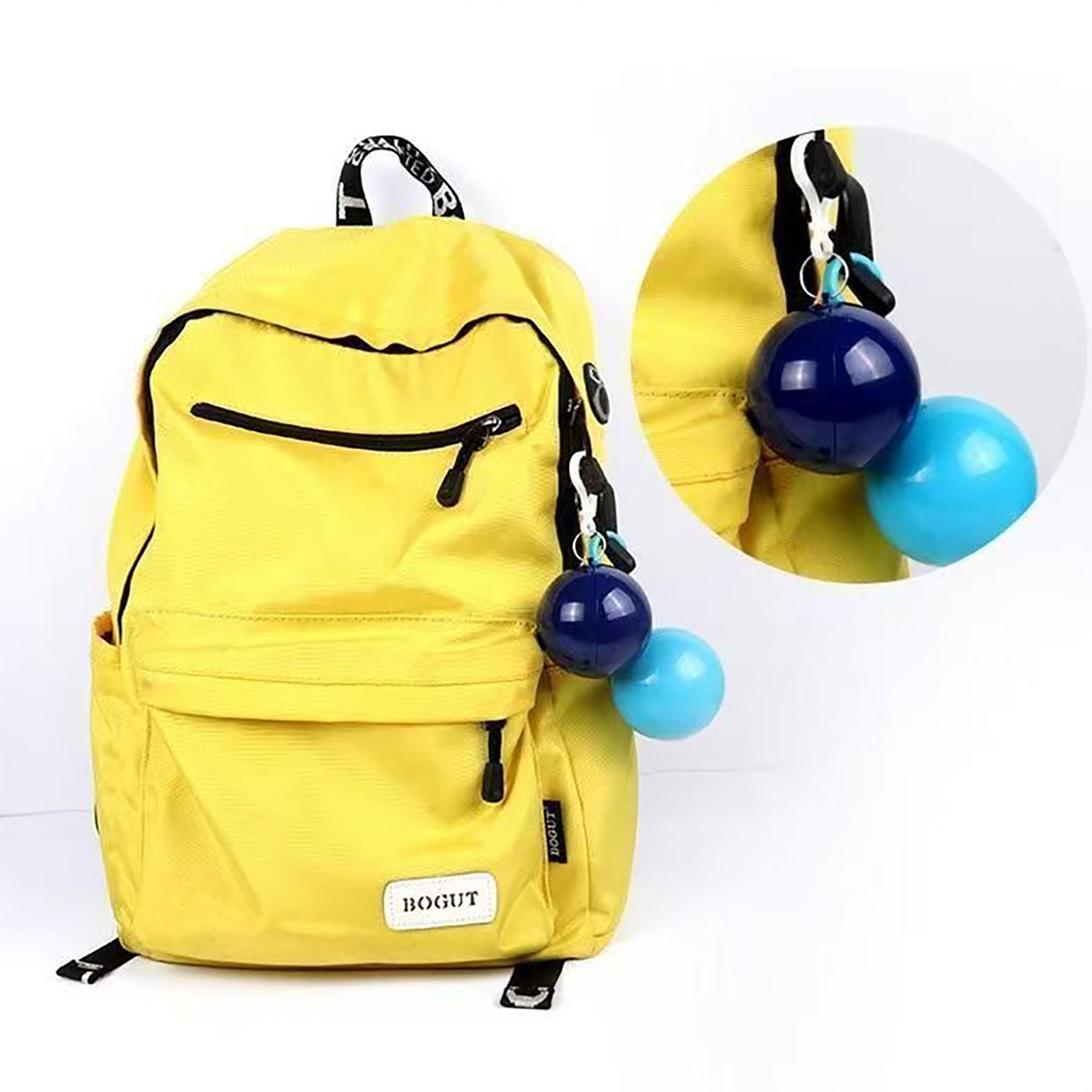 Portable Disposable Ball Raincoat With Key Chain 2