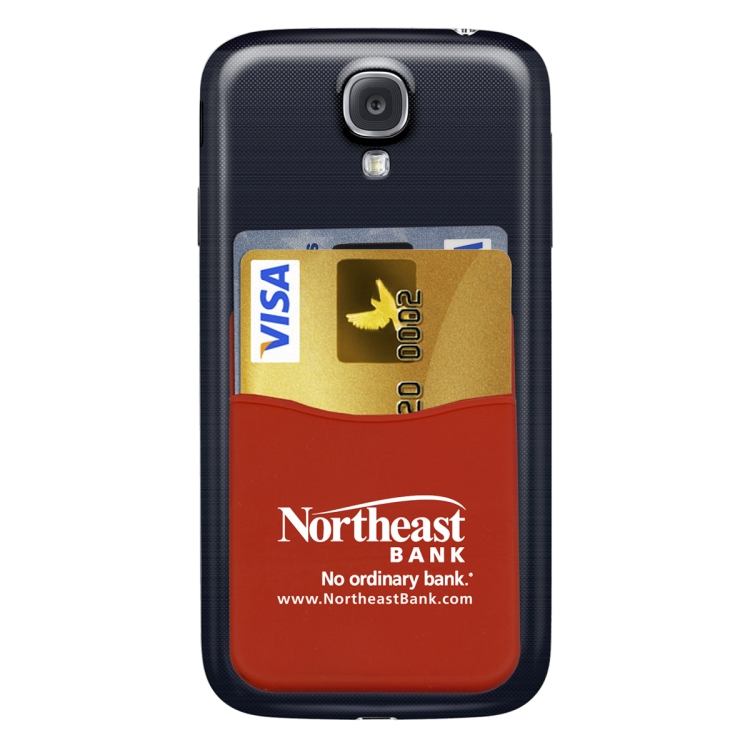 "Banker" Soft Silicone Cell Phone Wallet 8