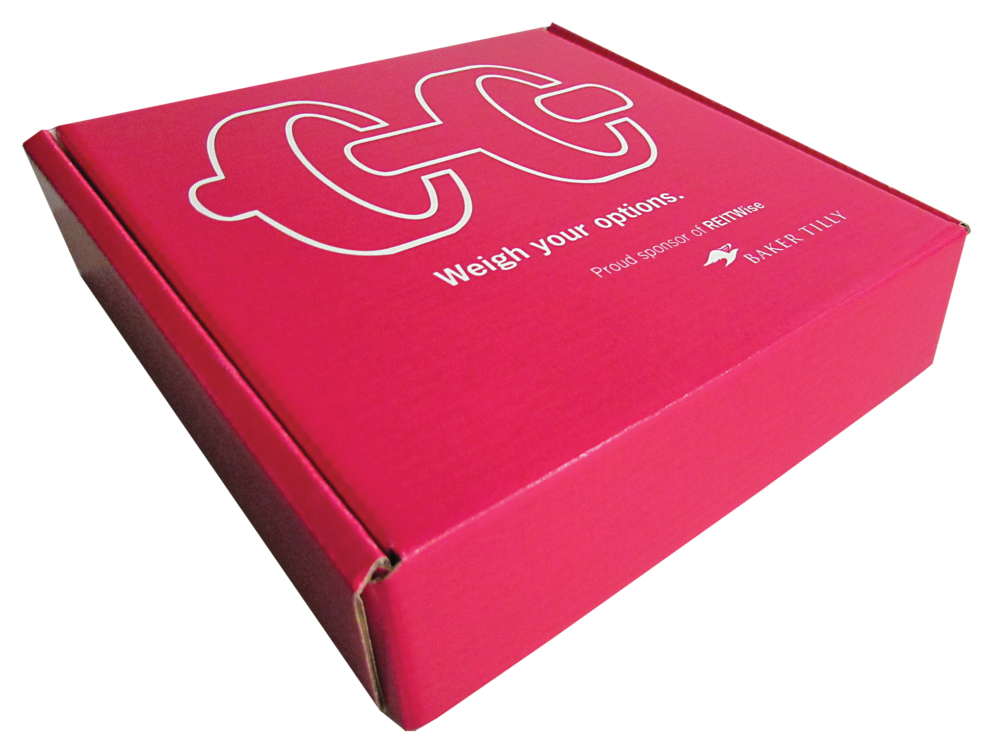 8" x 8" x 2" - E-Flute Outside Tuck Box 1