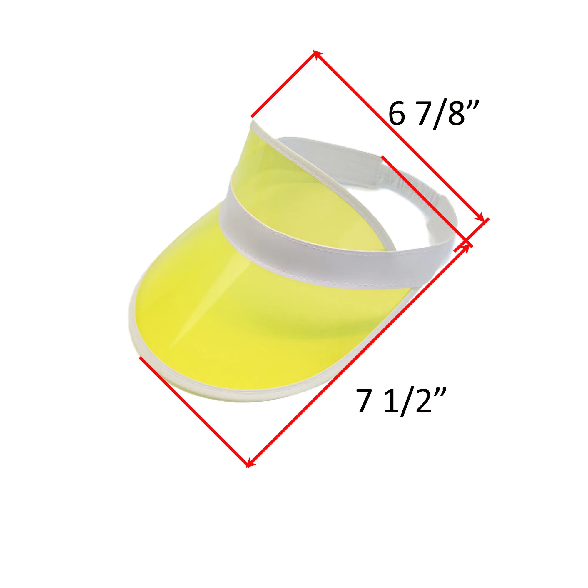 PVC Transparent Sunshade Visor Cap 1