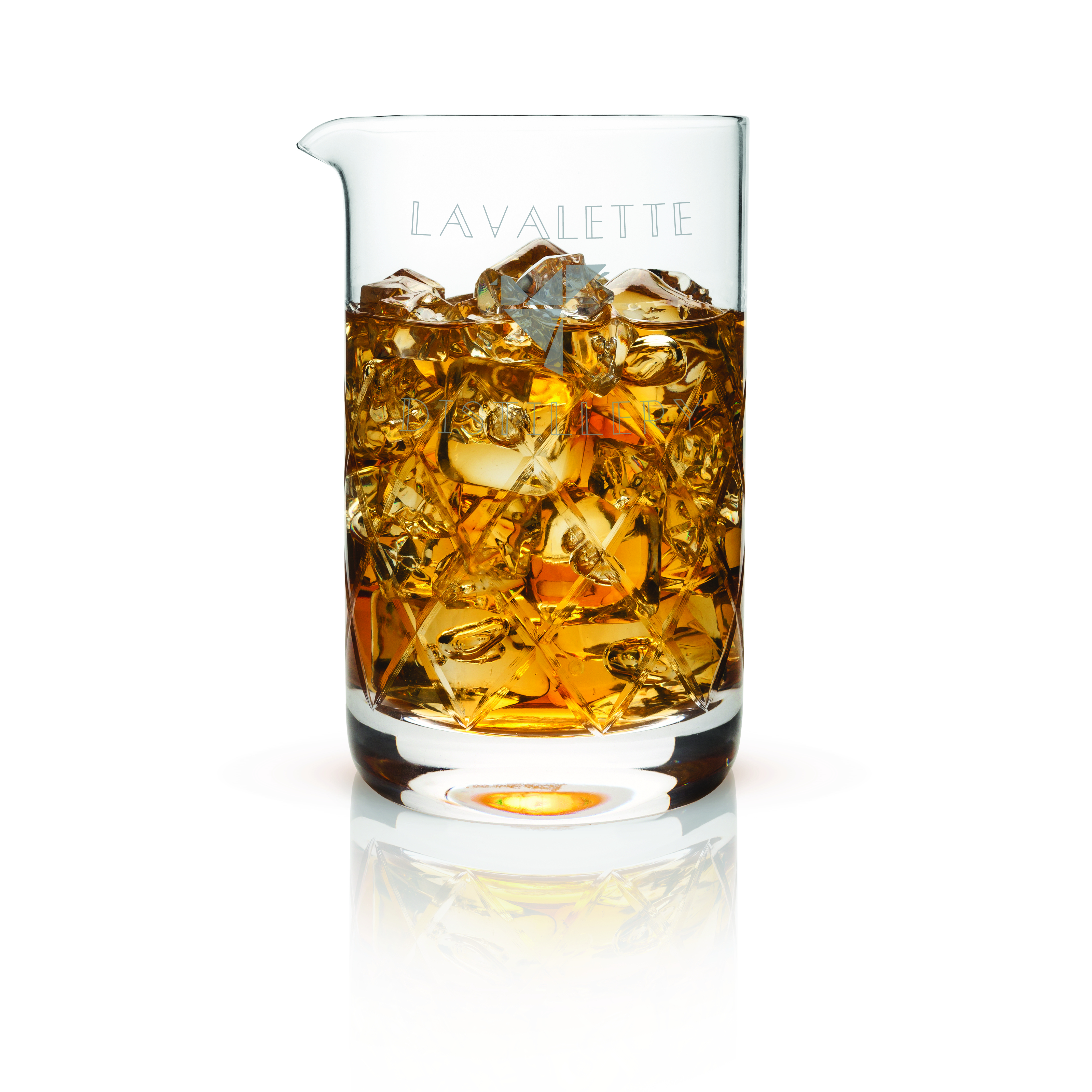 Viski® Large Cut-Crystal Mixing Glass