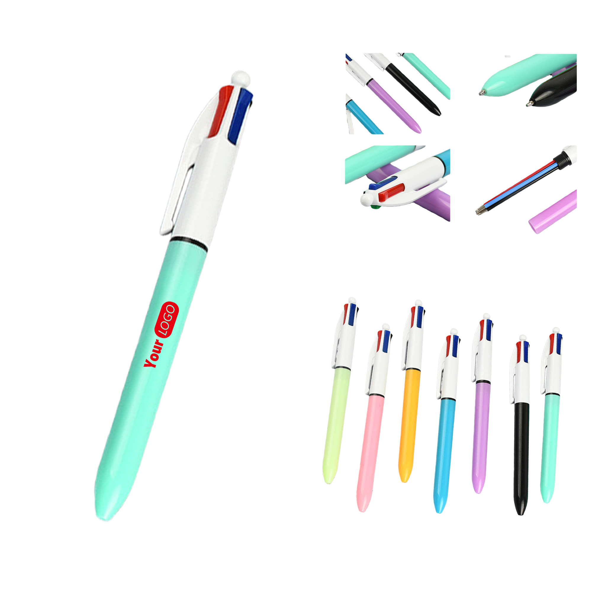 Custom Logo Multi-Pen Ballpoint Pen, custom pen with logo imprint 2