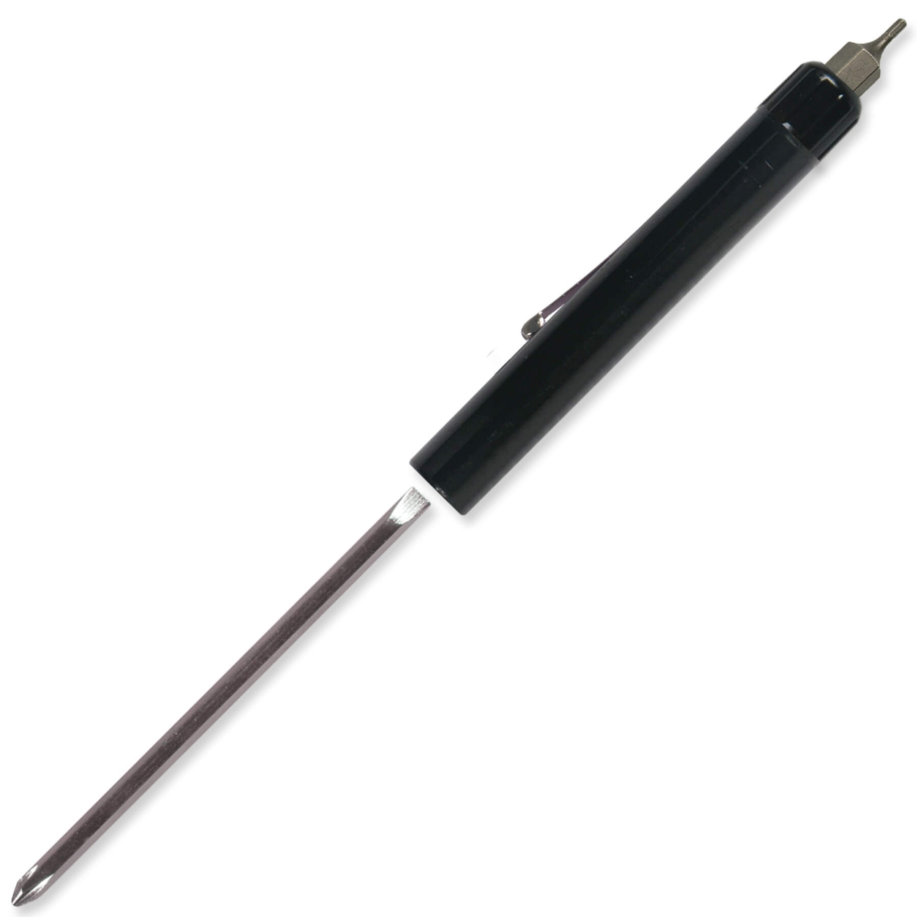 Pocket Screwdriver Reversible Flat Blade + Hex Bit Top 40