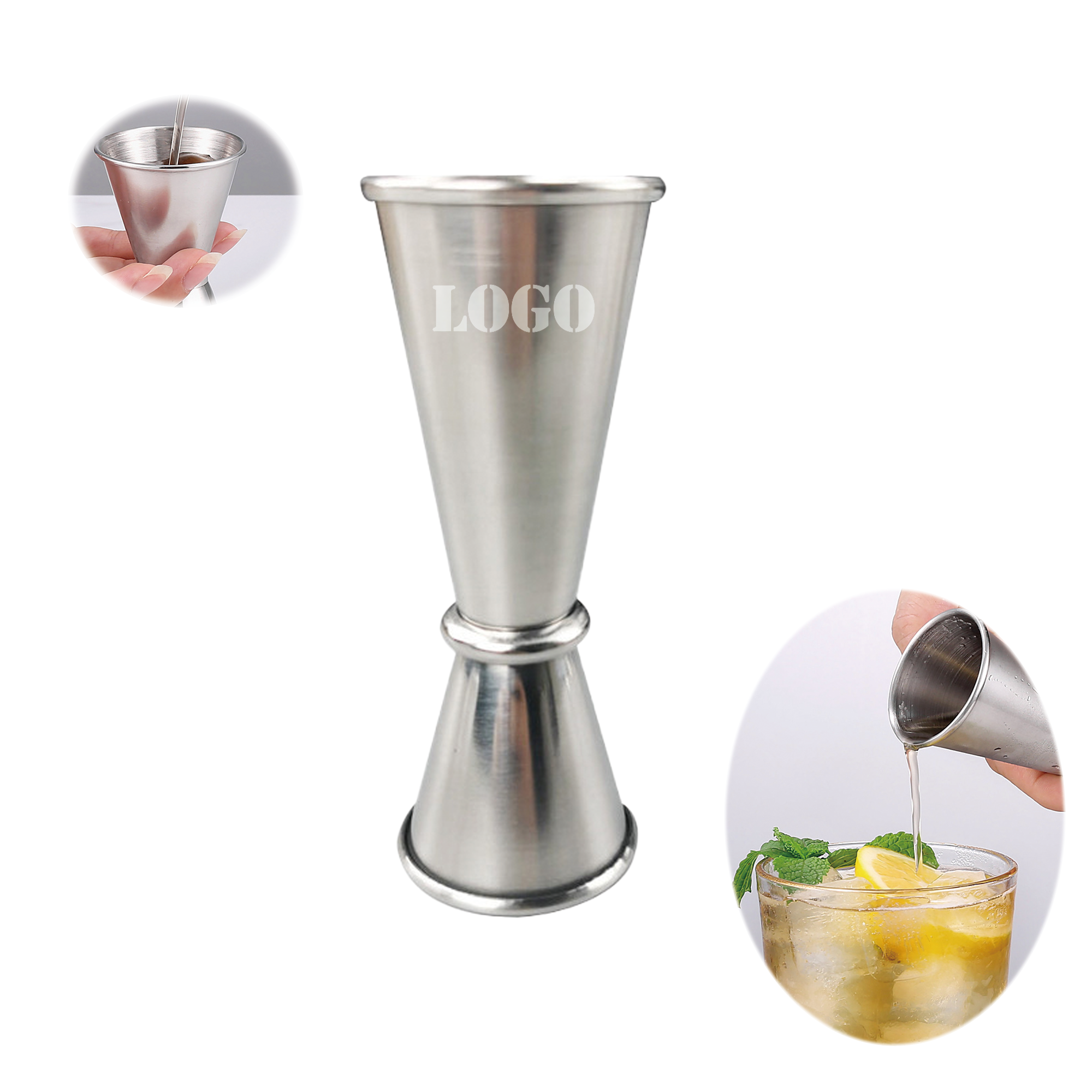 Double Side Cocktail Morden Jigger 1/ 2 OZ 3
