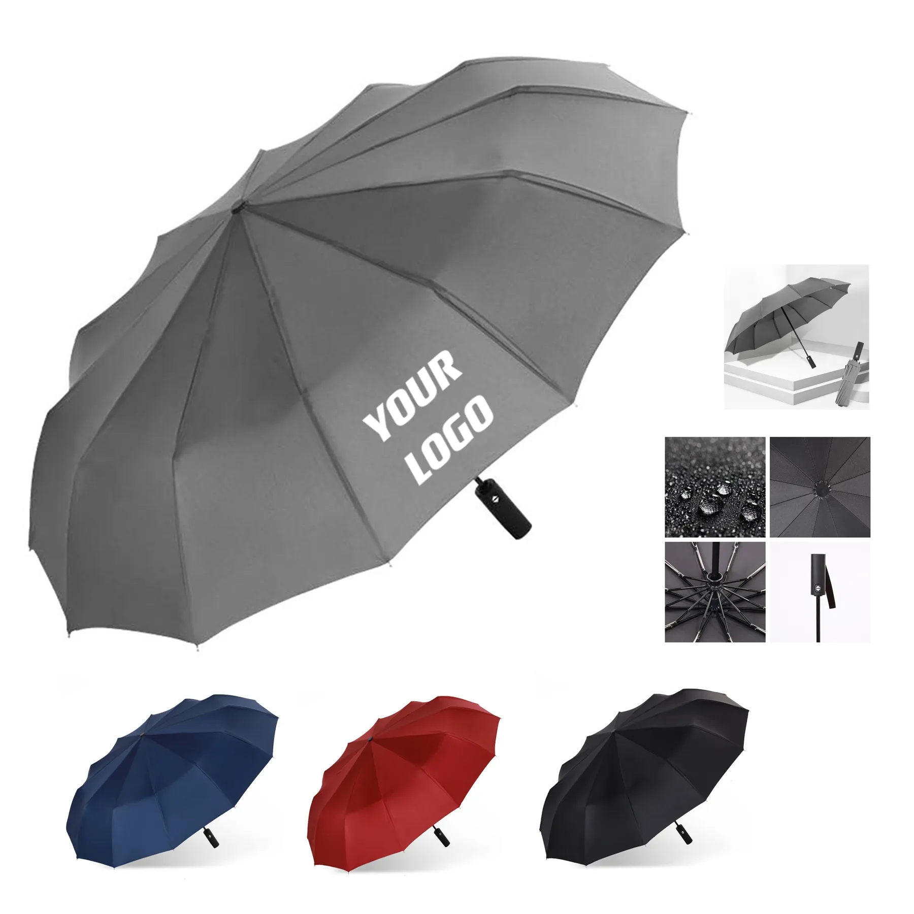 42" Automatic Foldable Umbrella Great Promotion Gifts 2