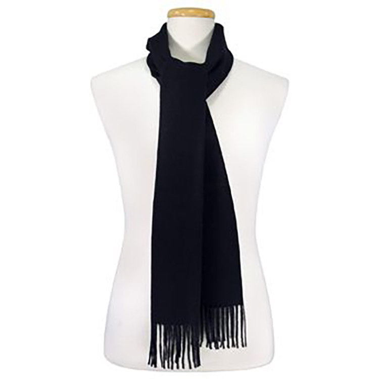 Navy 100% Alpaca Scarf 2