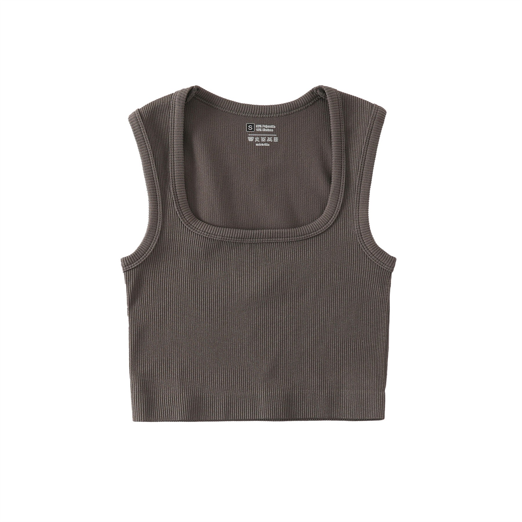 Womens Ribbed Longline Sports Bra 8