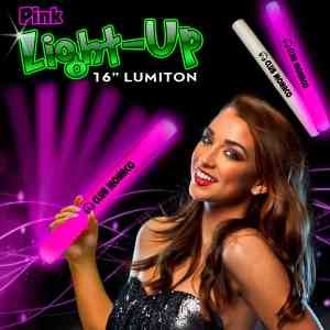 Pink 16" LED Lumiton Baton