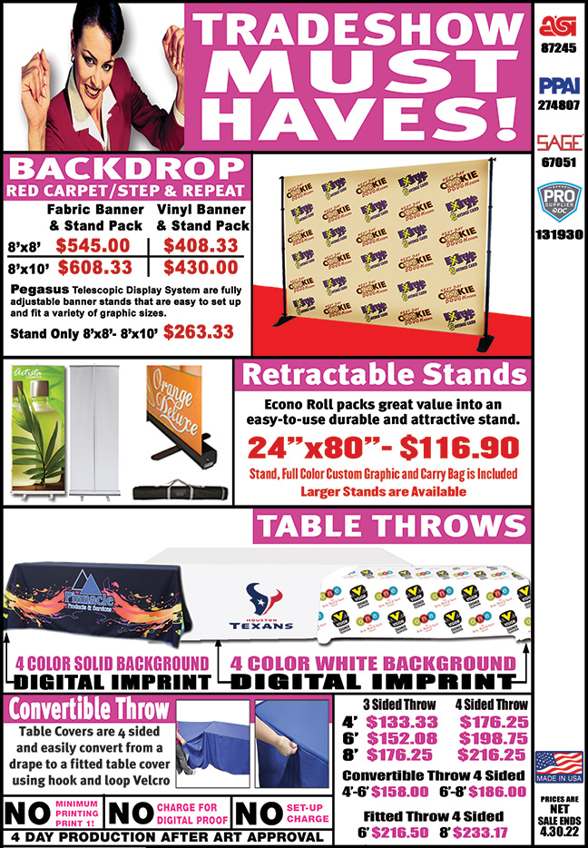 Pegasus Display Stand w/ 8'x8' Fabric Banner 3