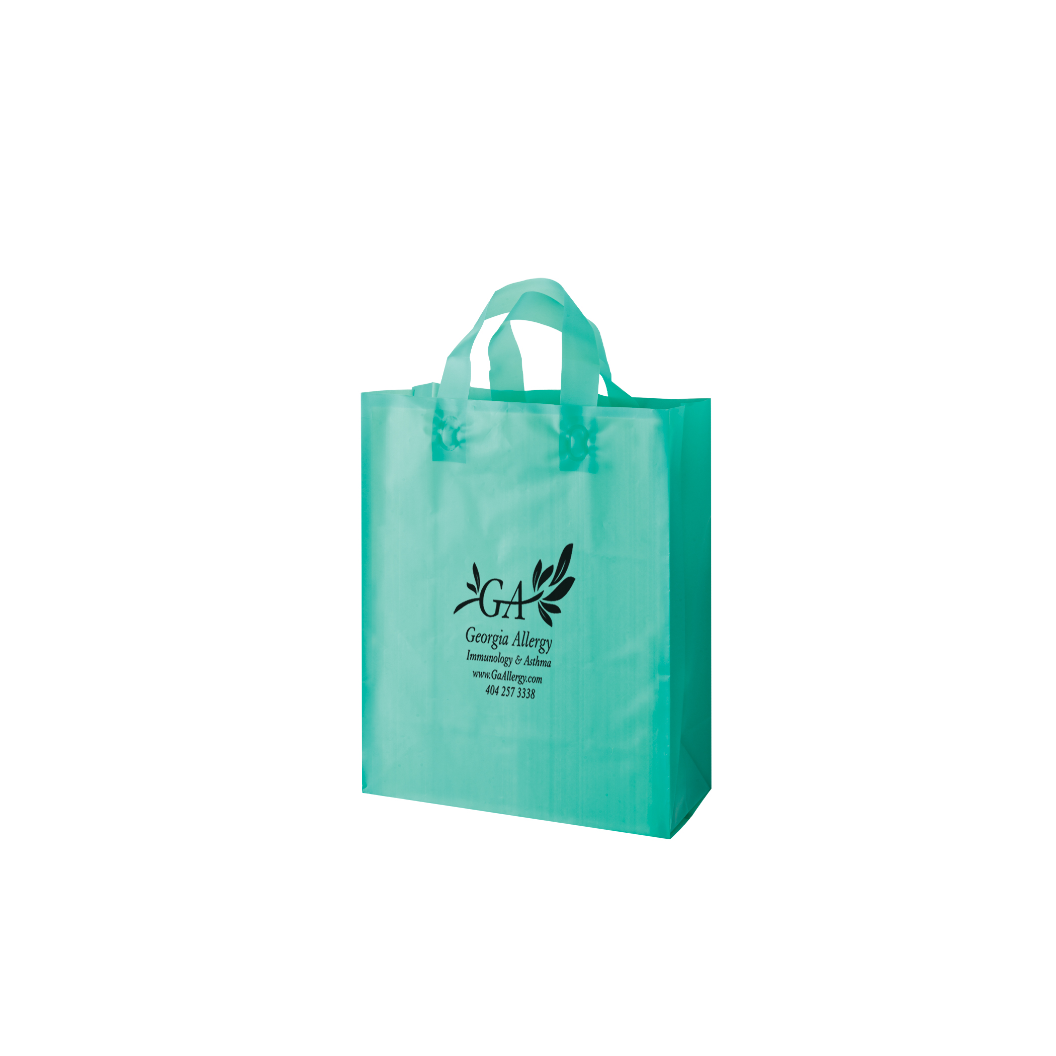 Color HDPE Frosted Soft Loop Shopper 7
