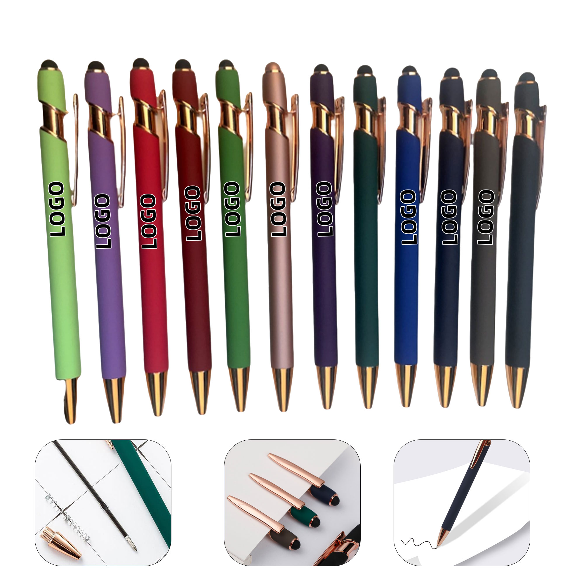 Rose Gold Touch Metal Pen 2