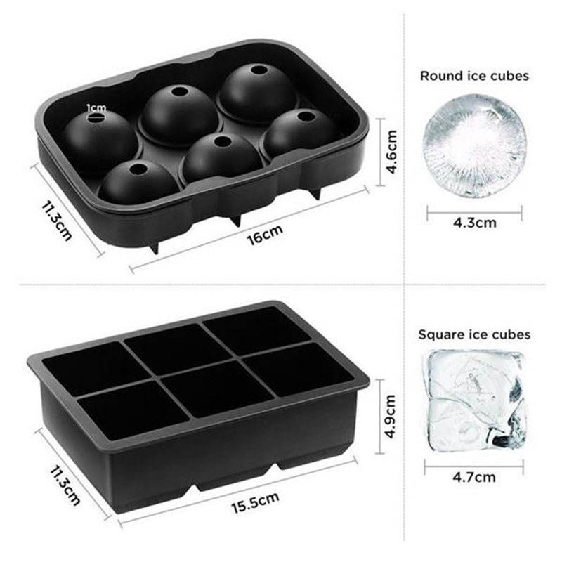 Ice Cube& Ball Trays Silicone 3