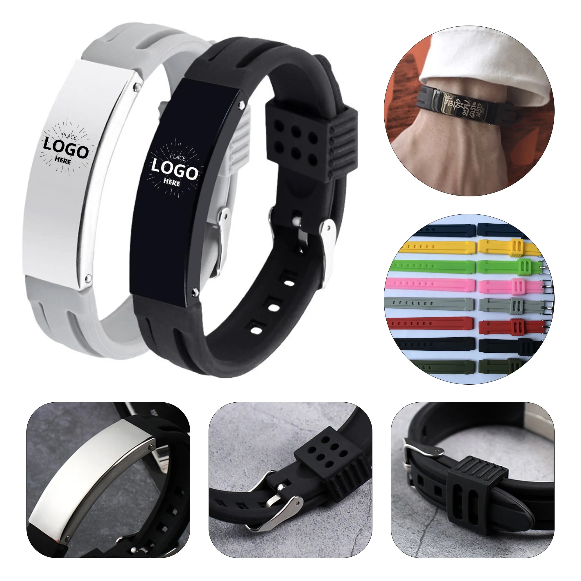 Adjustable Engraved Titanium Bracelet 2