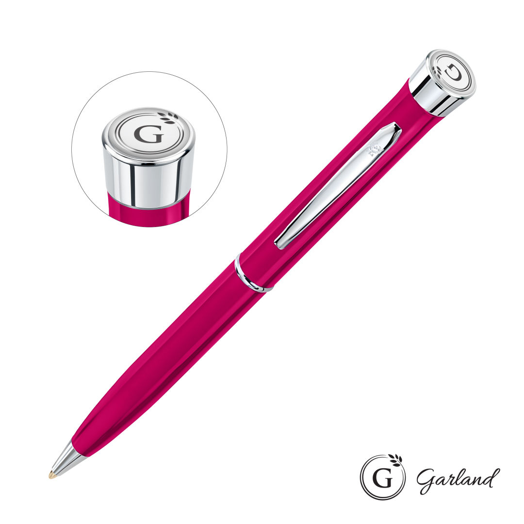 Garland® Color Twist Ballpoint Pen - Chrome Accent 2