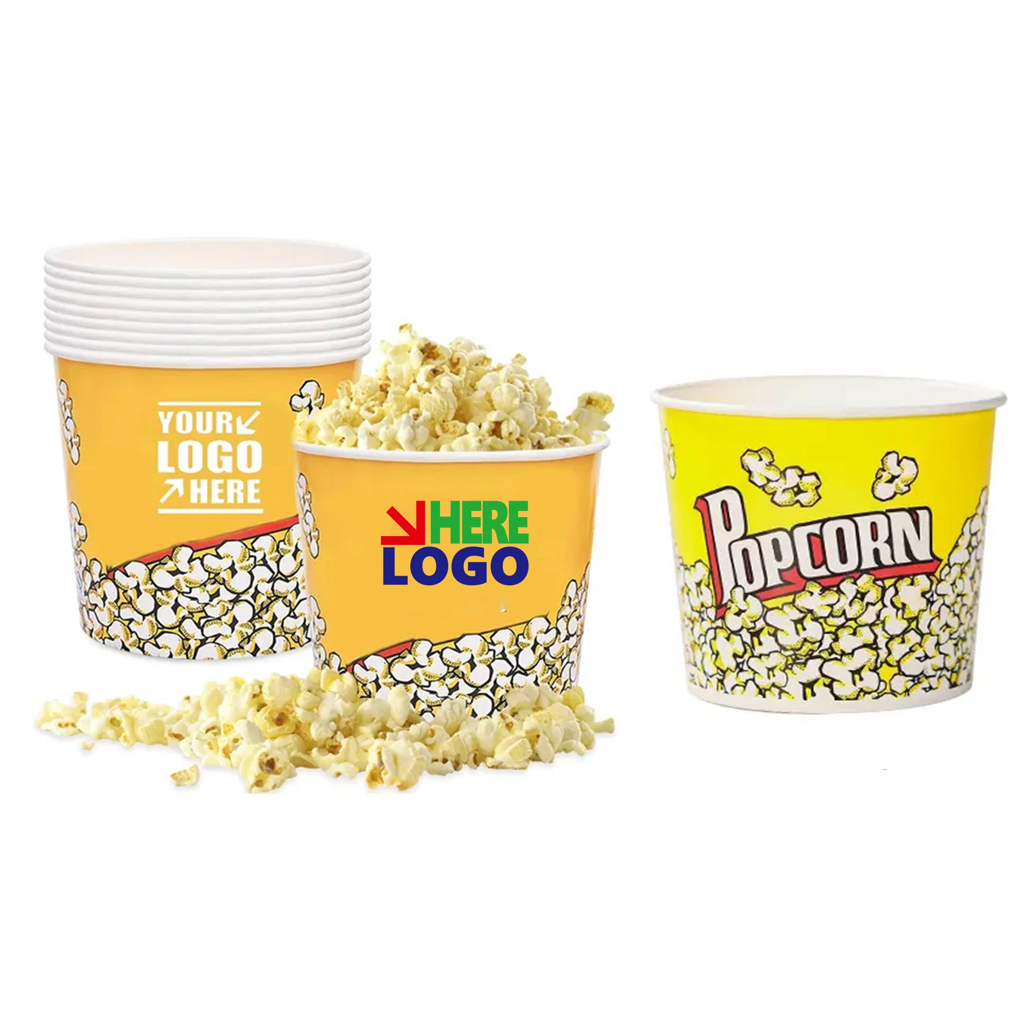 Custom 85 OZ Fried Chicken Popcorn Bucket Snack Tub MOQ10pcs 1