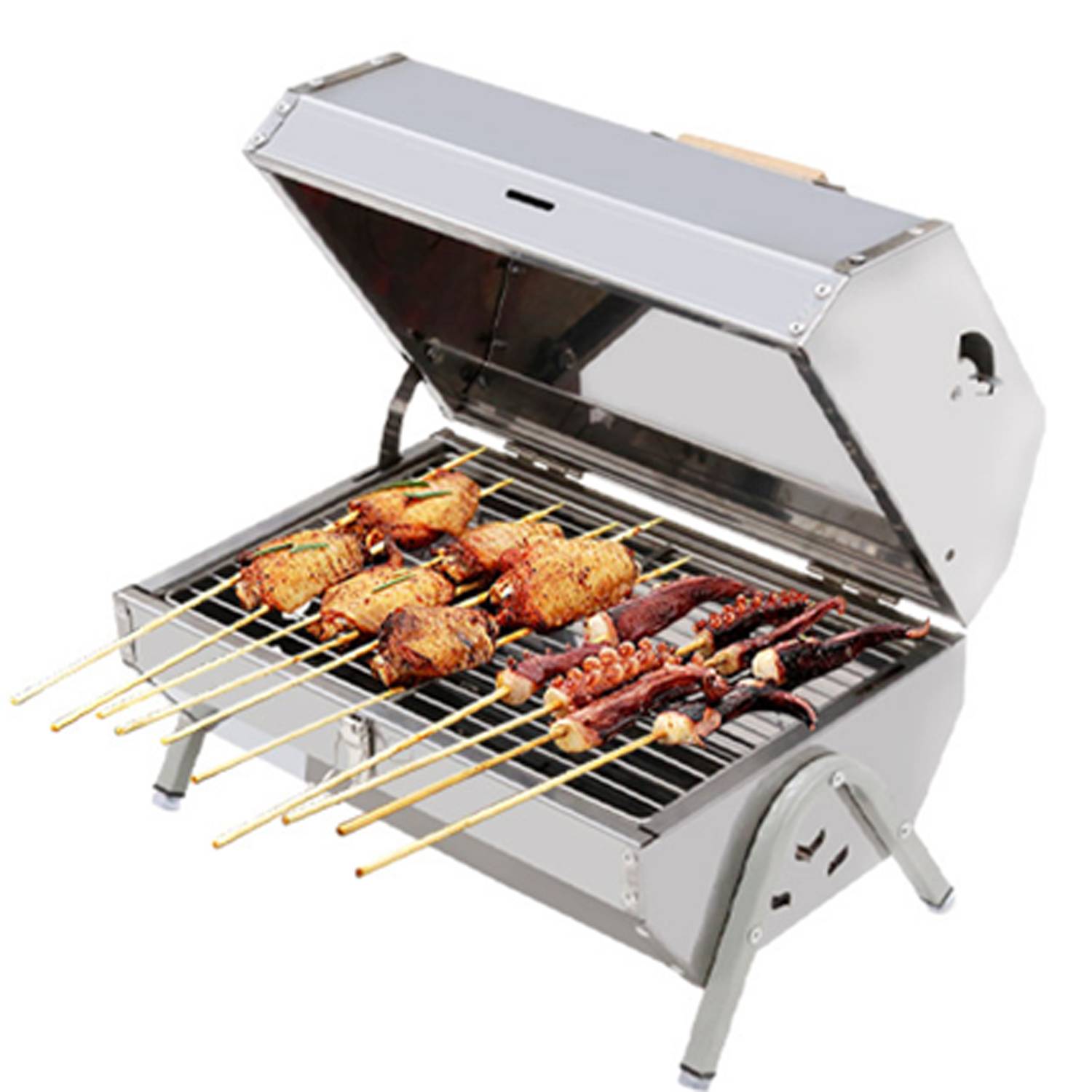 Double-Sided Portable Simple Charcoal Grill 1