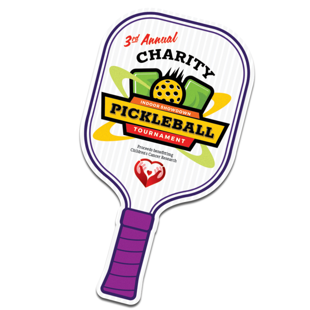 Pickleball Paddle Hand Fan, Full Color 20
