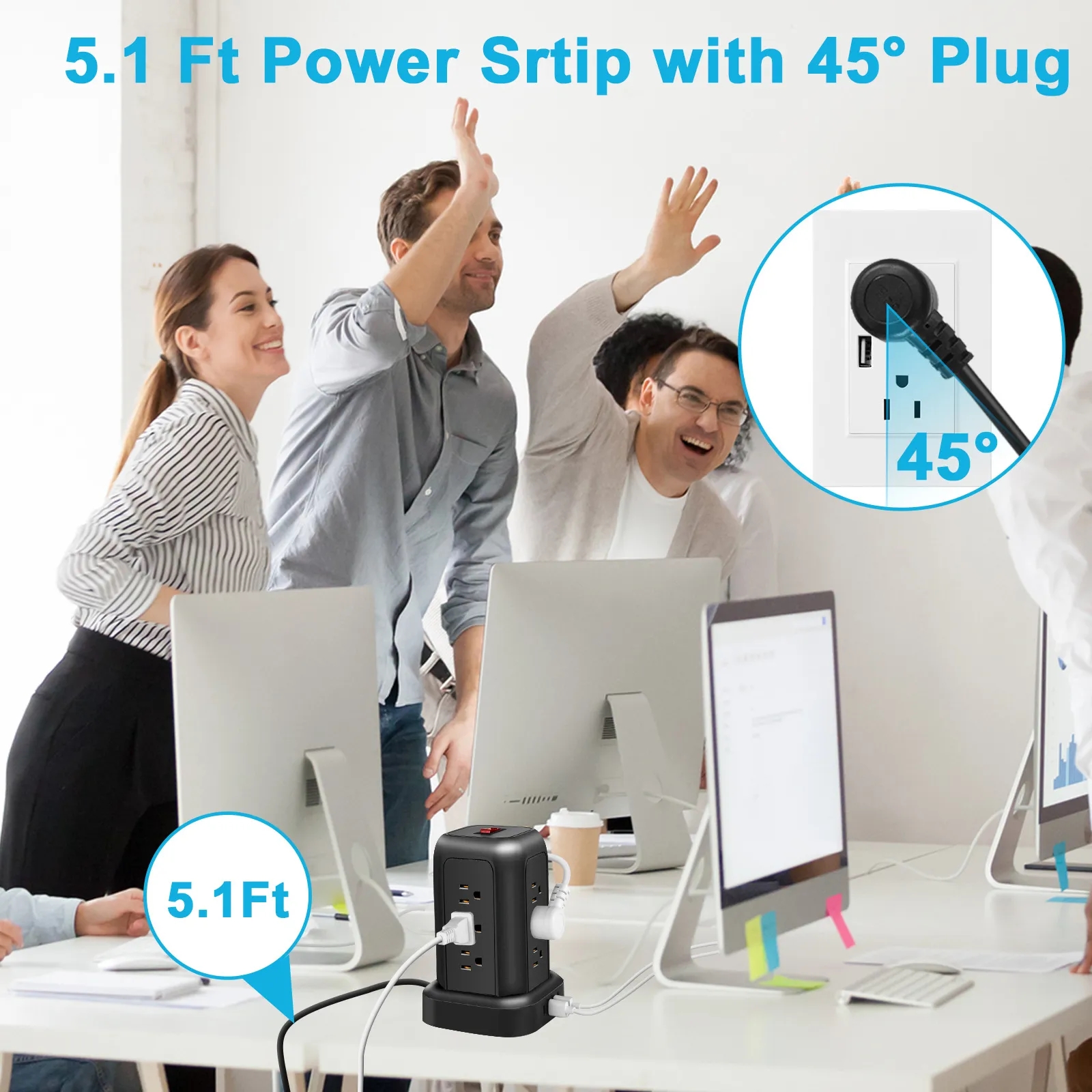 Multi Plug Outlet Extender Charging Station 5