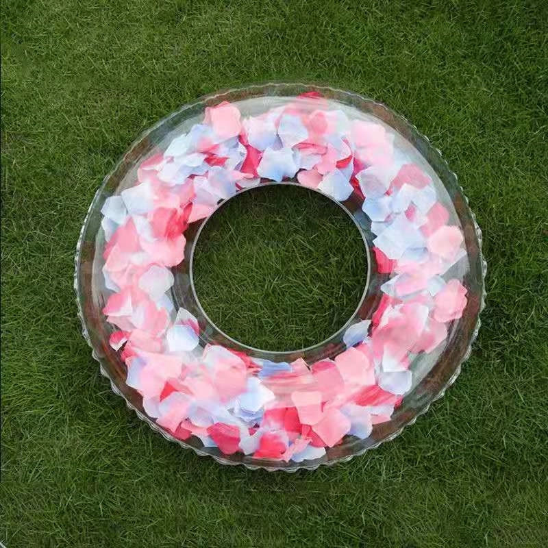Inflatable Transparent Swimming Ring 6