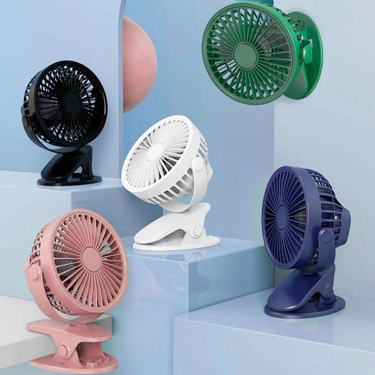 Usb Powered Small Clip On Fan With Sturdy Clamp 4