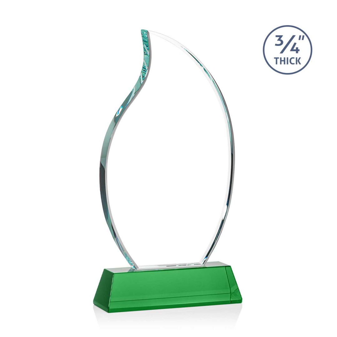 Croydon Flame Award on Newhaven Base - Green 3