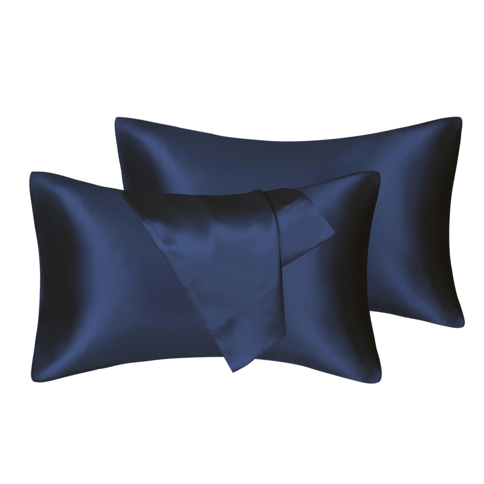 Silk Satin Pillowcase 2 Pack, Standard/Queen /King Size 2