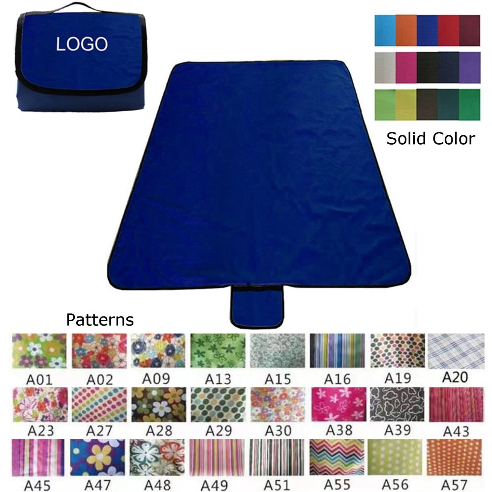 Large Size Outdoor Waterproof Picnic Blankets w/ Carry Strap 4